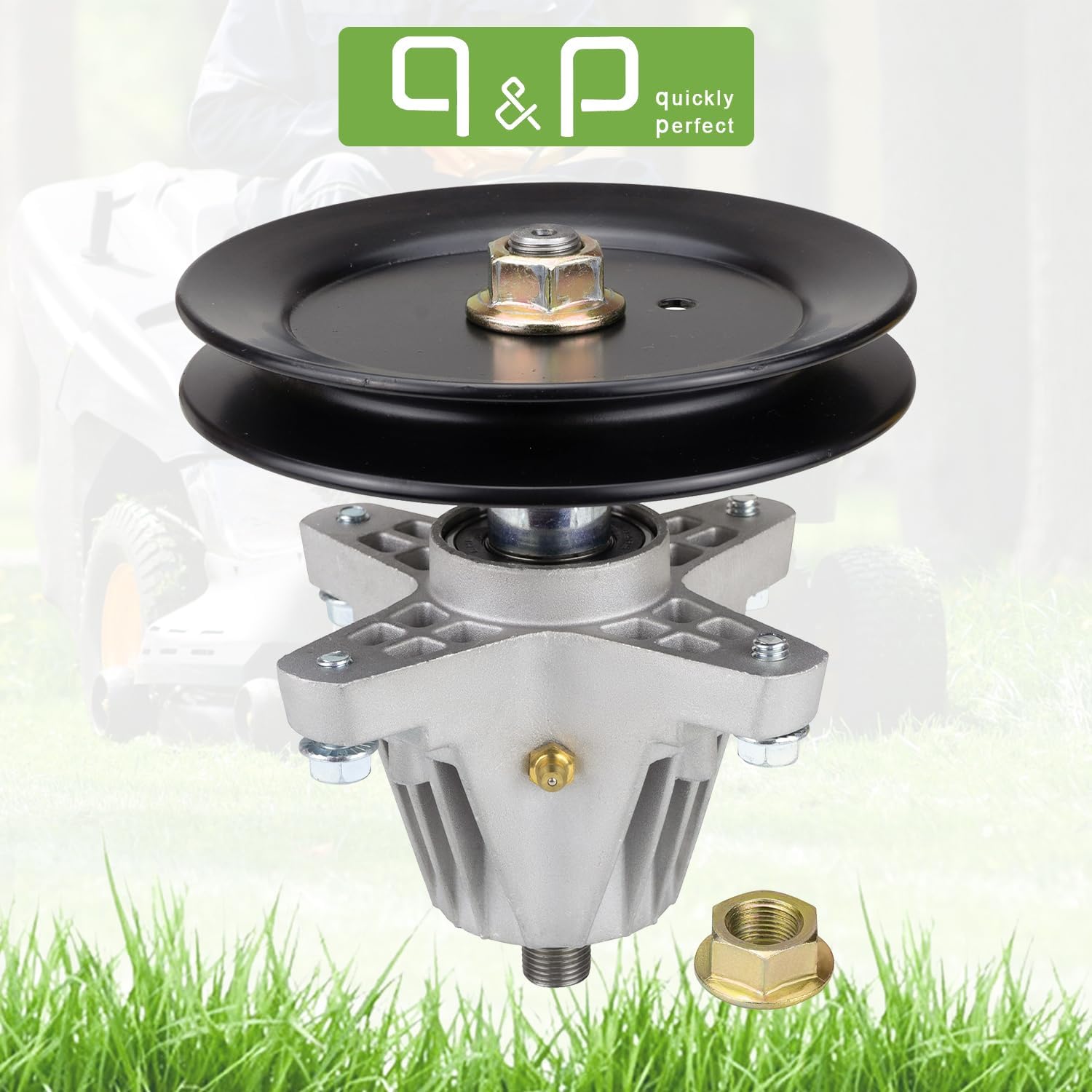 q&p 918-04889 Spindle Assembly Bracket Replaces 918-04889A 918-04822A 618-04822A 618-04950. Fits LTX1040 Tractor (2010 & After) 13AX90AS010 13RX90AS056 13AX90AS009 13WX90AS010 13WX90AS009