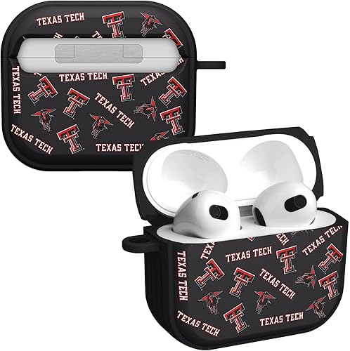 Miniatura 7 de AFFINITY BANDS Texas Tech Red Raiders Camo HDX - Funda compatible con Apple AirPods Generaciones 1 y 2 Camo,Champion Series,Clásico,Texas Tech Red