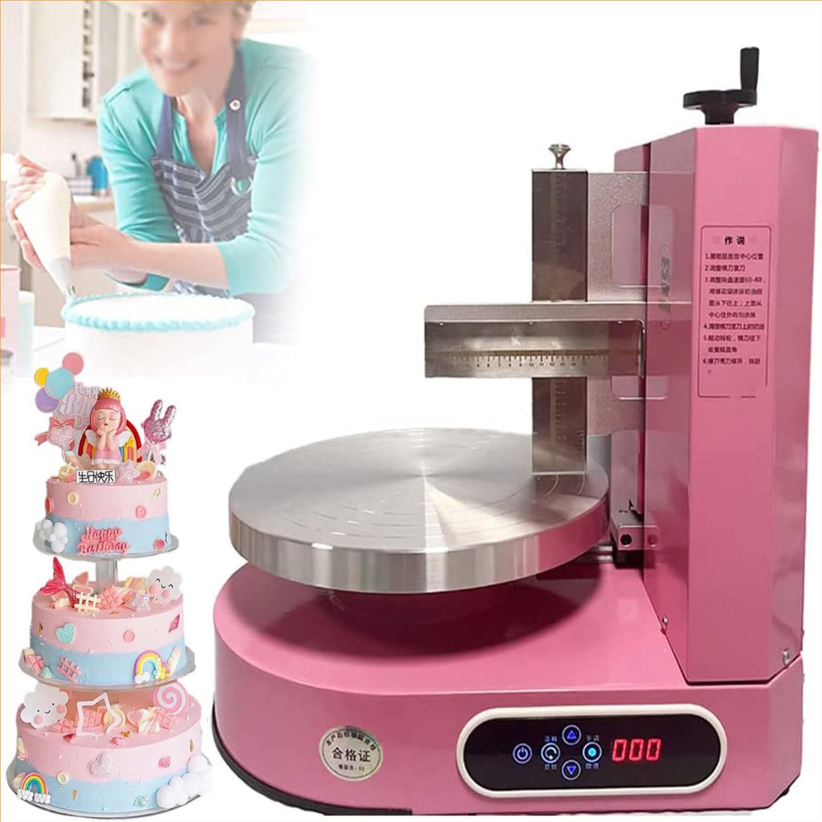 Máquina Automática Formación Hielo para Tartas Cumpleaños