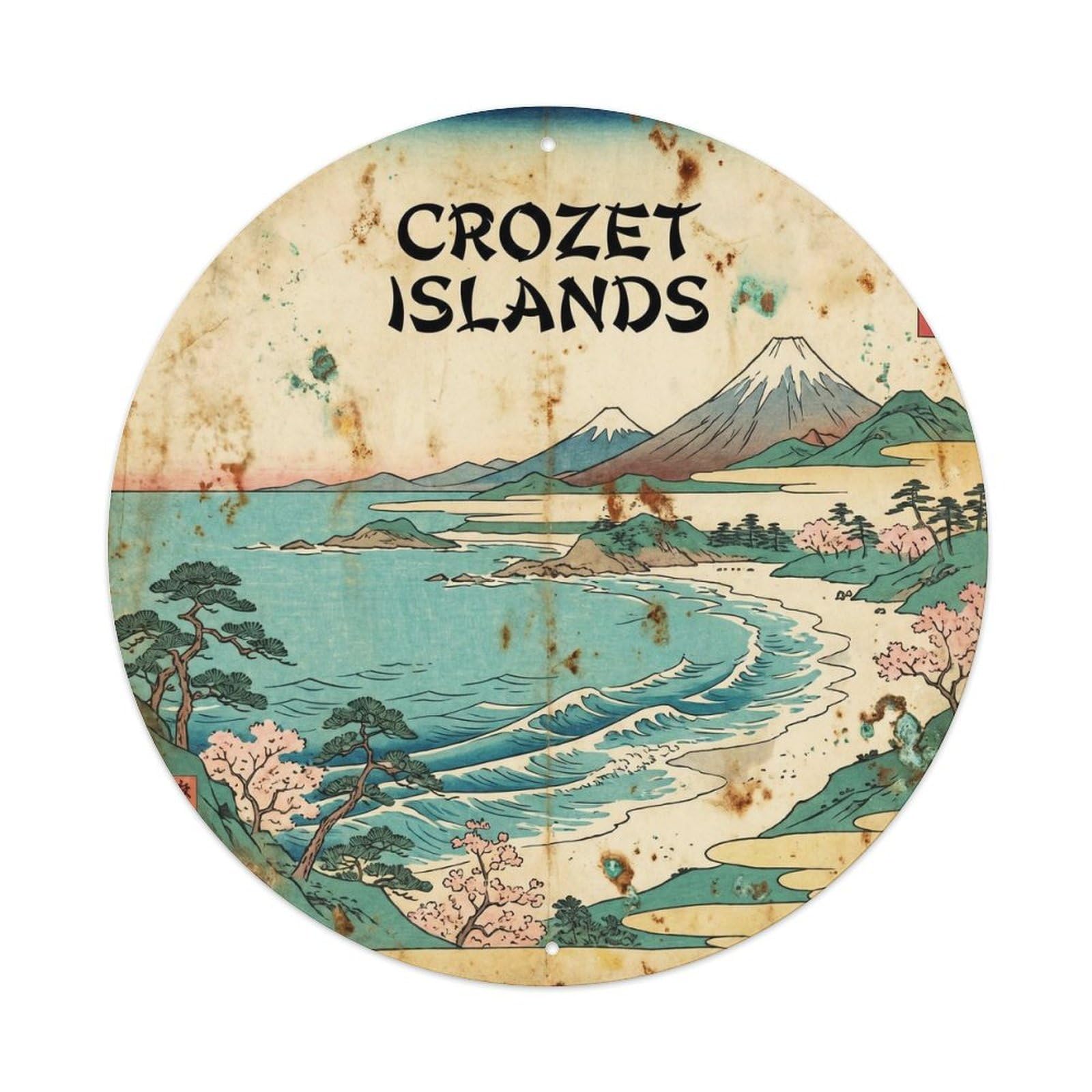 Marine Scenery Crozet Islands Possession Island Metal Tin Sign