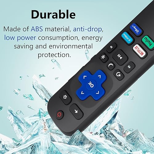 Miniatura 5 de Paquete de 2 Control remoto de repuesto compatible con Roku TV, para TCL Rokupara Hisense Rokupara Onn Roku (no para Roku Stick, Box y Players)