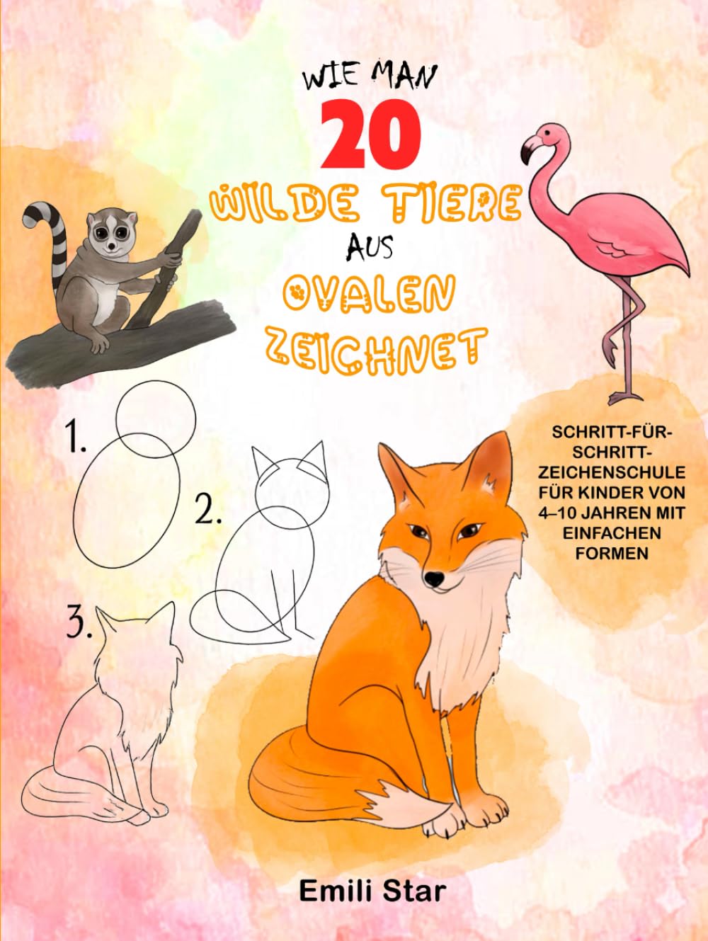 Cadeau d'anniversaire créatif livre de dessin animaux sauvages pour garçon et fille de 4 à 10 ans