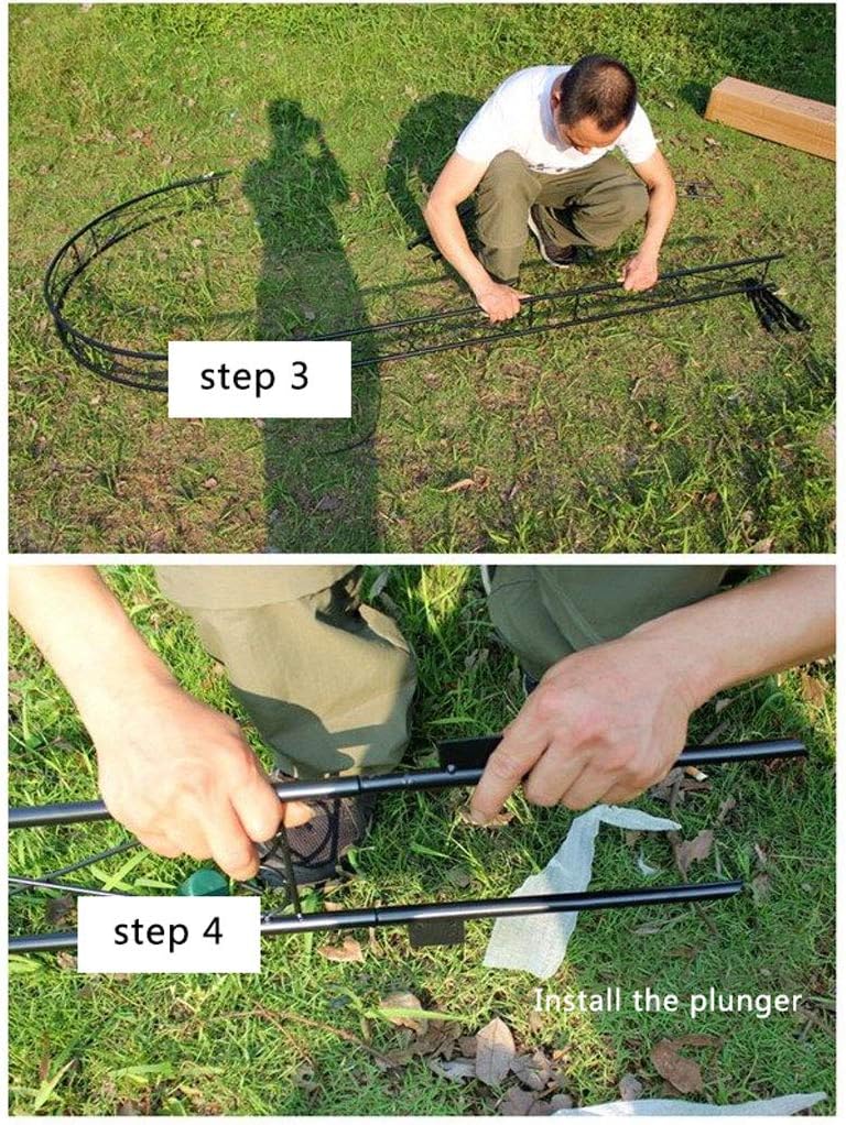 Garden Arbor Wedding Arches for Ceremony Garden Arch Arbor Arbour Trellis Steel Archway for Climbing Plants Outdoor Garden Lawn Backyard Patio 115x12x240cm Black