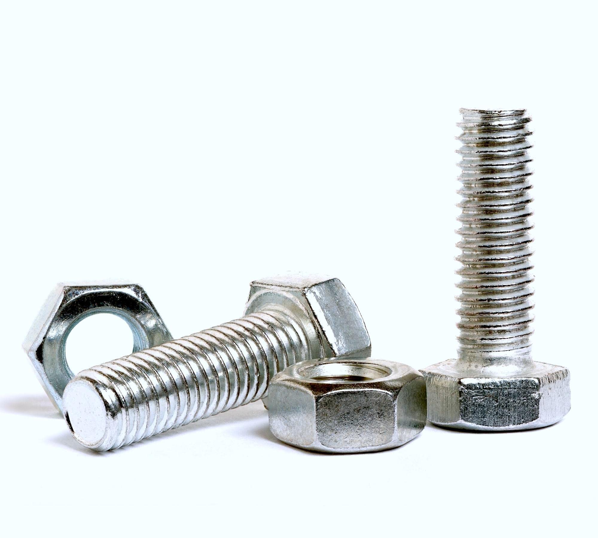 DOJA Barcelona | Tornillos con Tuerca | 25 Tornillos Hexagonales con 25 Tuercas | M8x80mm | en Acero Galvanizado | Tornillos y Tuercas, Tornillo Roscado y Tuerca, Pernos Con Tuerca, Cabeza Hexagonal