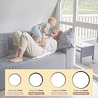 Vista 5 de Medidor de pezones, herramienta de medición de brida para bridas de extractor de leche - Compatible, bridas de silicona, cojín de extractor