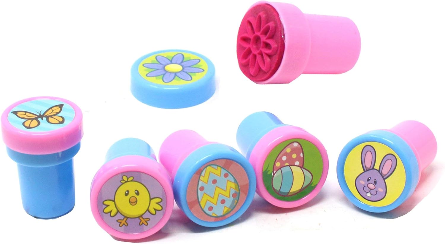 JOYIN Easter Crafts Assortment Kit with 500 Easter Stickers, 144 Easter Shapes Adhesive, 60 Easter Theme Temporary Tattoos and 6 Easter Stampers (over 700 Pcs) for Easter Egg Basket Stuffers Fillers
