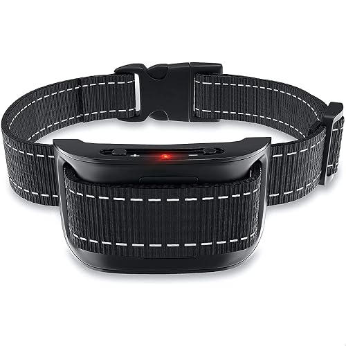 Strex Banda antiladridos para Perros - 3-60KG - Sin Choque - Vibración y Audio - Banda Anti Ladridos