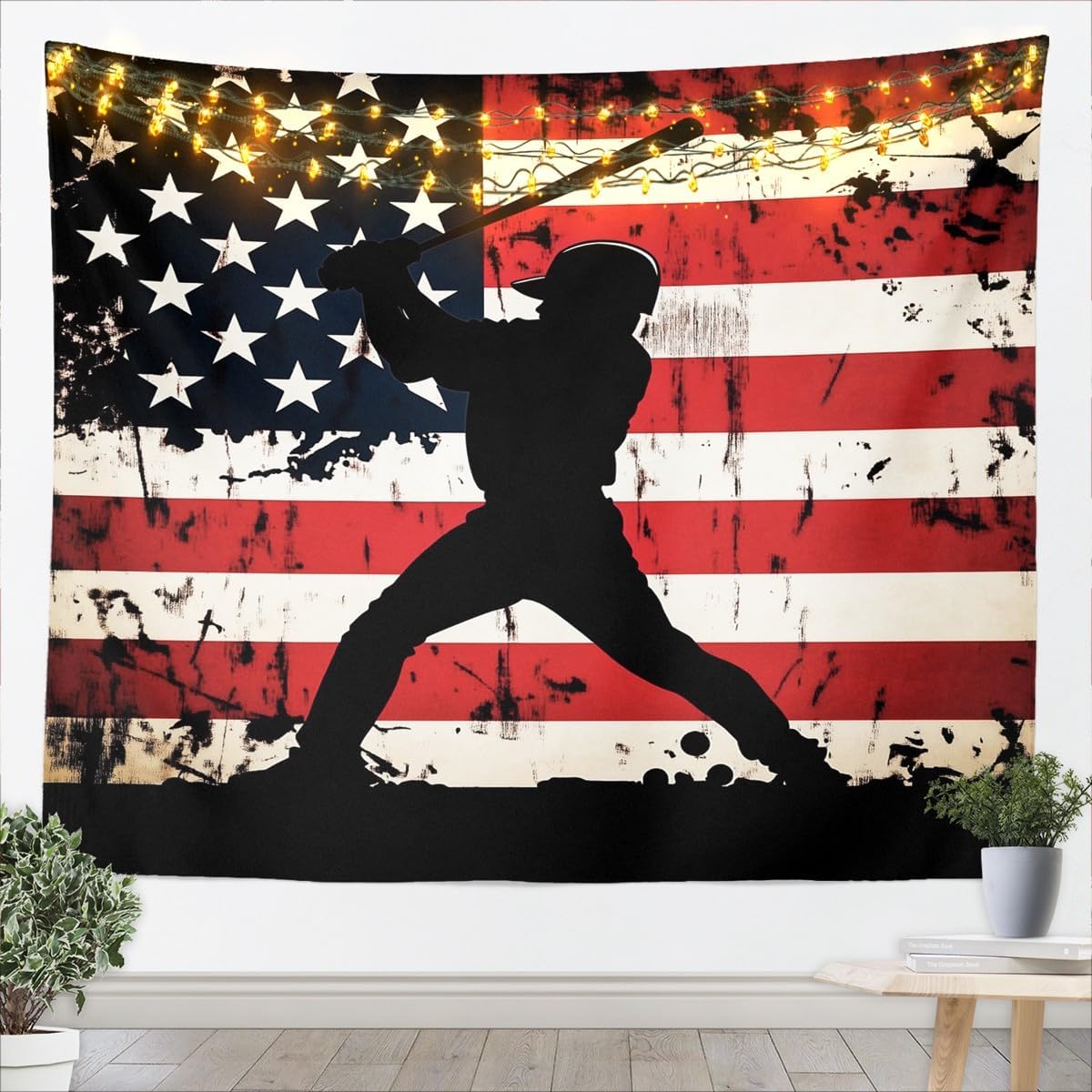 Feelyou Baseball Tapestry for Living Room 59"x82"
