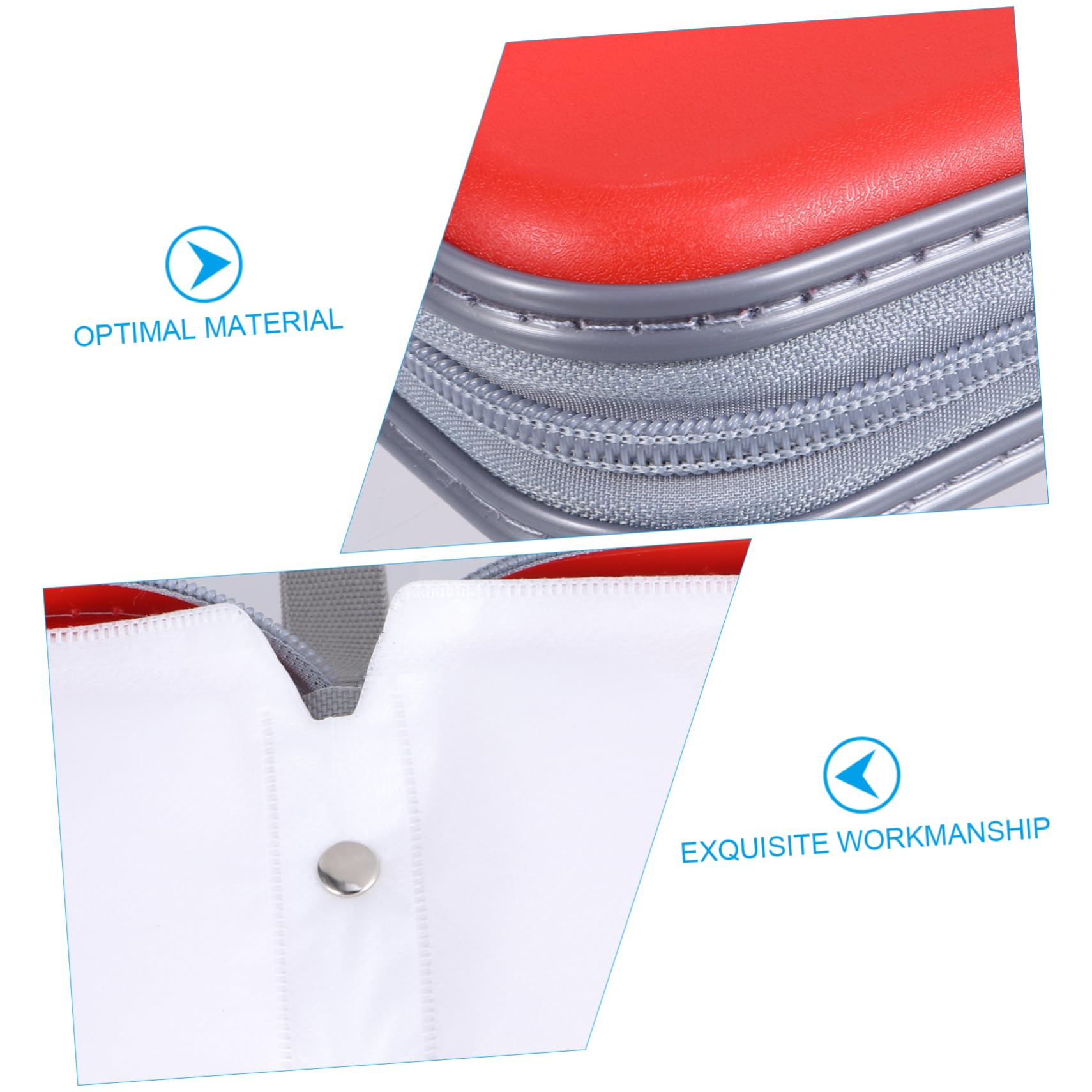 KONTONTY Capacity CD Storage Bag Portable Zipper Disc Case Holder for Travel Home Car Lightweight Design Shock Resistant Wear Resistant for Organizing