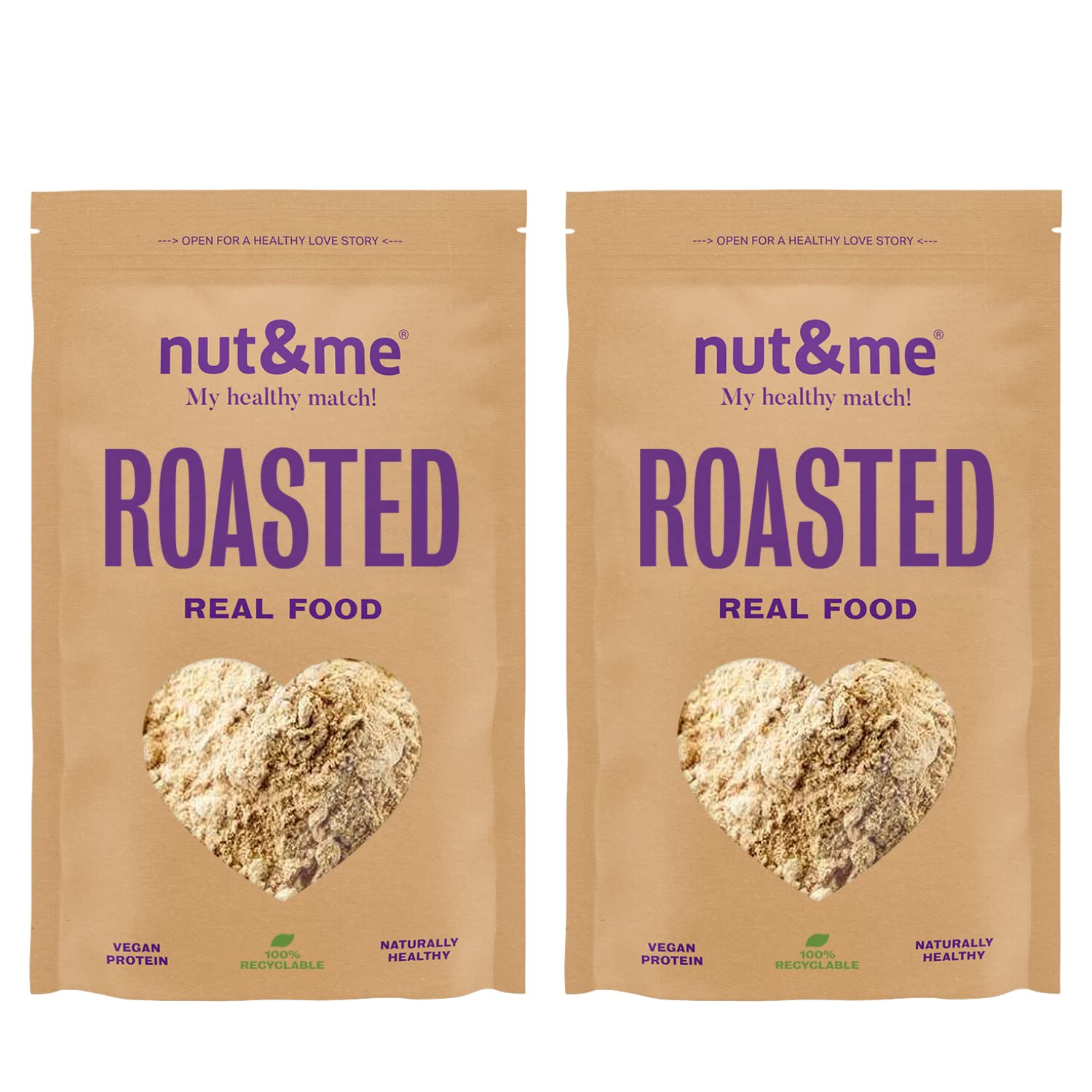 Beurre de cacahuète en poudre sans matières grasses 400 gr nut&me | 100% naturel et végétalien | Peanut Butter Powder | Protéines de haute qualité | Sans gluten | Pack 2 x 200 g - 1