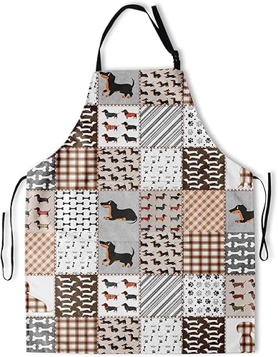 Miniatura 49 de Delantal con bolsillos, delantales para mujeres y hombres, delantal de cocina para cocinar, jardinería, servidor, camarera, pintura Arcoíris