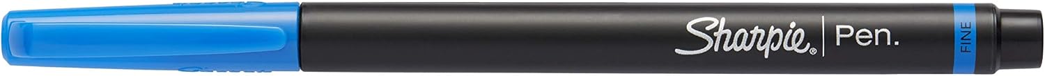 SHARPIE Felt Tip Pens, Fine Point, Blue, 2-Count