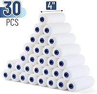 Vista 2 de Bates - Cubiertas de rodillo de espuma de 4 pulgadas, paquete de 30 unidades, rodillo de pintura de 4 pulgadas, cubiertas de pintura de rodillo