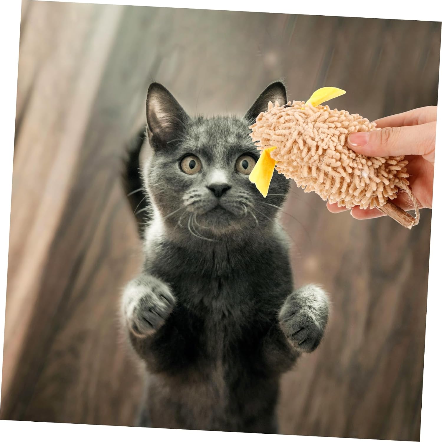 Milisten 2pcs Cute Cat Interactive Mouse Toys Catnip Pet Supplies for Indoor Cats Stimulates Hunting Instincts Engaging Kitten Toys