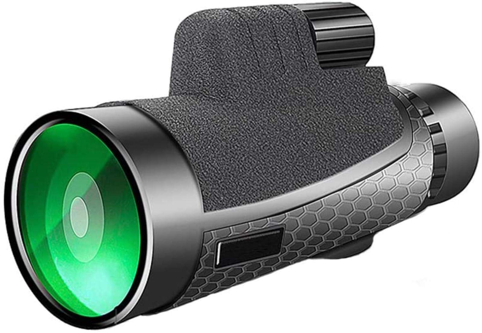 Monoculaire Compact et Portable 12x50, Prisme BAK4 Haute Puissance, étanche, avec Adaptateur pour Smartphone et trépied, pour l'observation des Oiseaux par Les Adultes