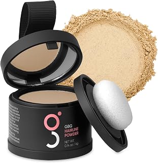 GBG Hairline Powder, Dark Blonde - 48-Hour Coverage Root Touch Up Powder for Bald Spots, Instant Hair Loss Concealer & Brightening Highlights - Hair Fillers for Thinning Hair for Women & Men, 4g