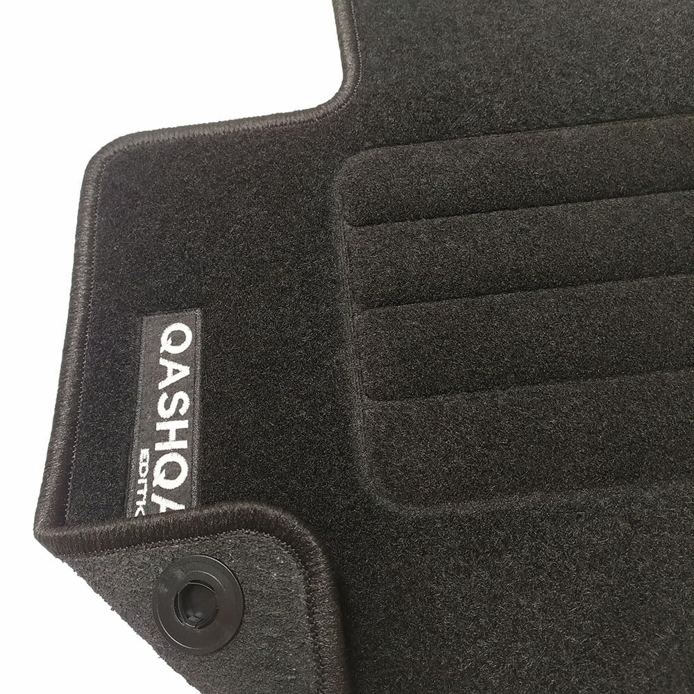 Car Lux AR07053 - Alfombras Alfombrillas en moqueta Velour con Logo a Medida para Qashqai III Desde 2021