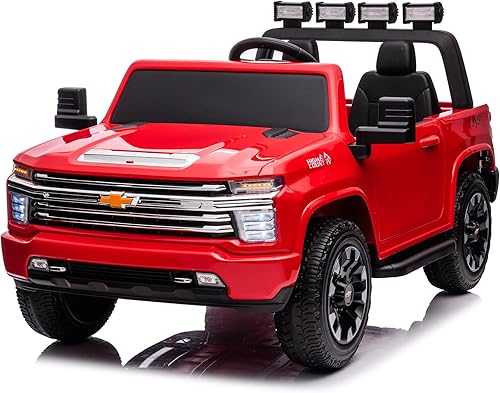 NEWQIDA Camión de paseo para niños, 2 plazas con control remoto 4x4, juguetes de paseo para niños grandes, vehículos eléctricos para niños y niñas,