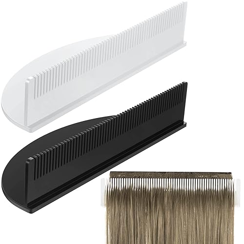 2 piezas de soporte de extensión de cabello acrílico, estante de color de cabello, organizador de extensiones de cabello, organizador ligero y