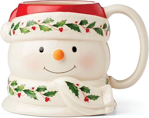 LENOX 895045 Holiday Snowman - Taza (1,1 unidad)