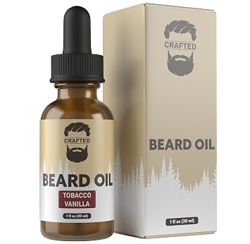 Crafted Beards Beard Oil Beard Oil Conditioner - Leave Your Beard Feeling Amazing - All Natural Ingredients - No Residue - Mustache Oil - 1oz - Made in the USA Tobacco Vanilla