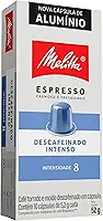 Capsula Melitta Descafeinado Intenso - Intensidade 8 - Compativel Nespresso