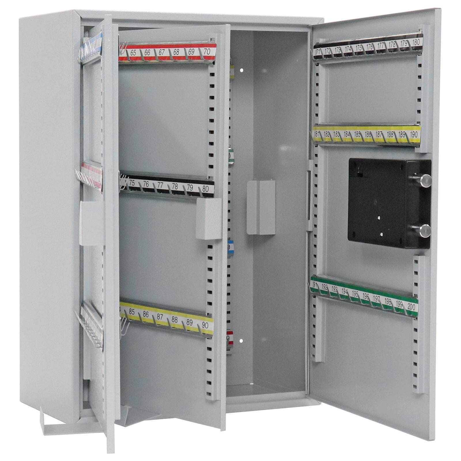 Caja fuerte para 300 llaves S300 EL de Rottner, con cerradura electrónica, Color gris claro, Capacidad para 300 llaves, suministrada con llaveros y kit de fijación.