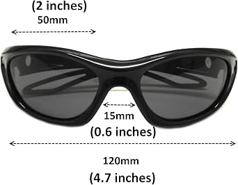 BIB-ON Sporty Shades- Toddler's First Sunglasses for Ages 2 and 3 Years