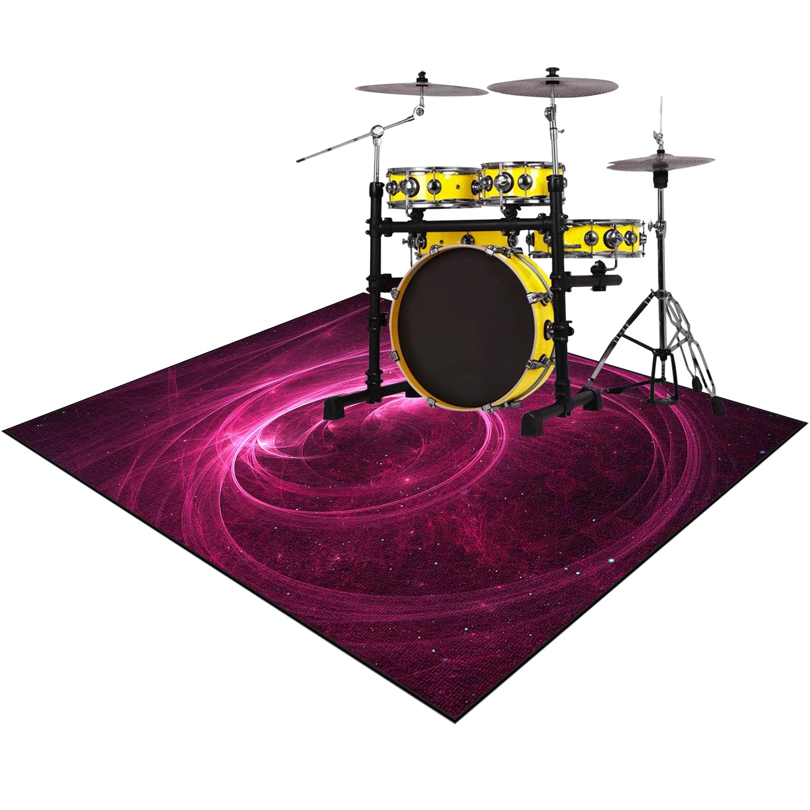 120 x 90 cm, mata dźwiękoszczelna, antypoślizgowa, profesjonalna mata dźwiękoszczelna, perkusja, dywan do werbla basowego, werbla i innych instrumentów muzycznych, mata do bębnów