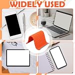Orange Flexible Silicone Phone Stand, Orange Creative Flexible Folding Deformable Lazy Silicone Phone Holder, Adjustable Multi-Angle Stand for Cell Phone iPhone iPad