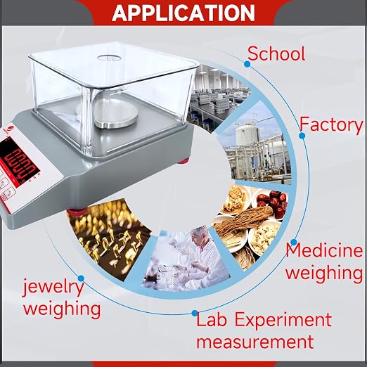Balanza digital analítica precisión 1 mg 300g miniatura 5