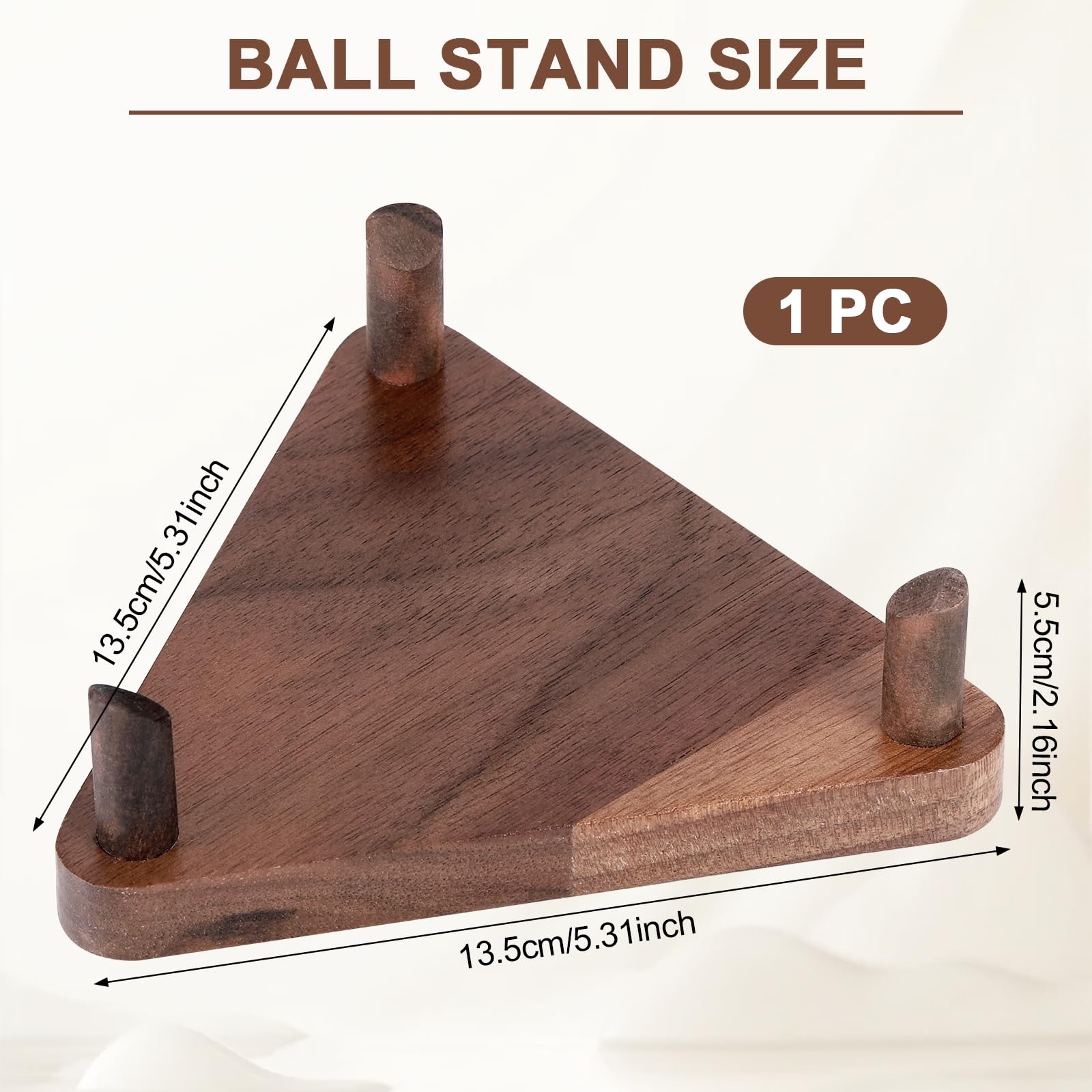 Fentar Support Ballon Foot, Basket et Rugby en Bois - Porte Ballon Stables - Socle Polyvalent - Rangement pour Football, Basketball, Rugby, Volleyball