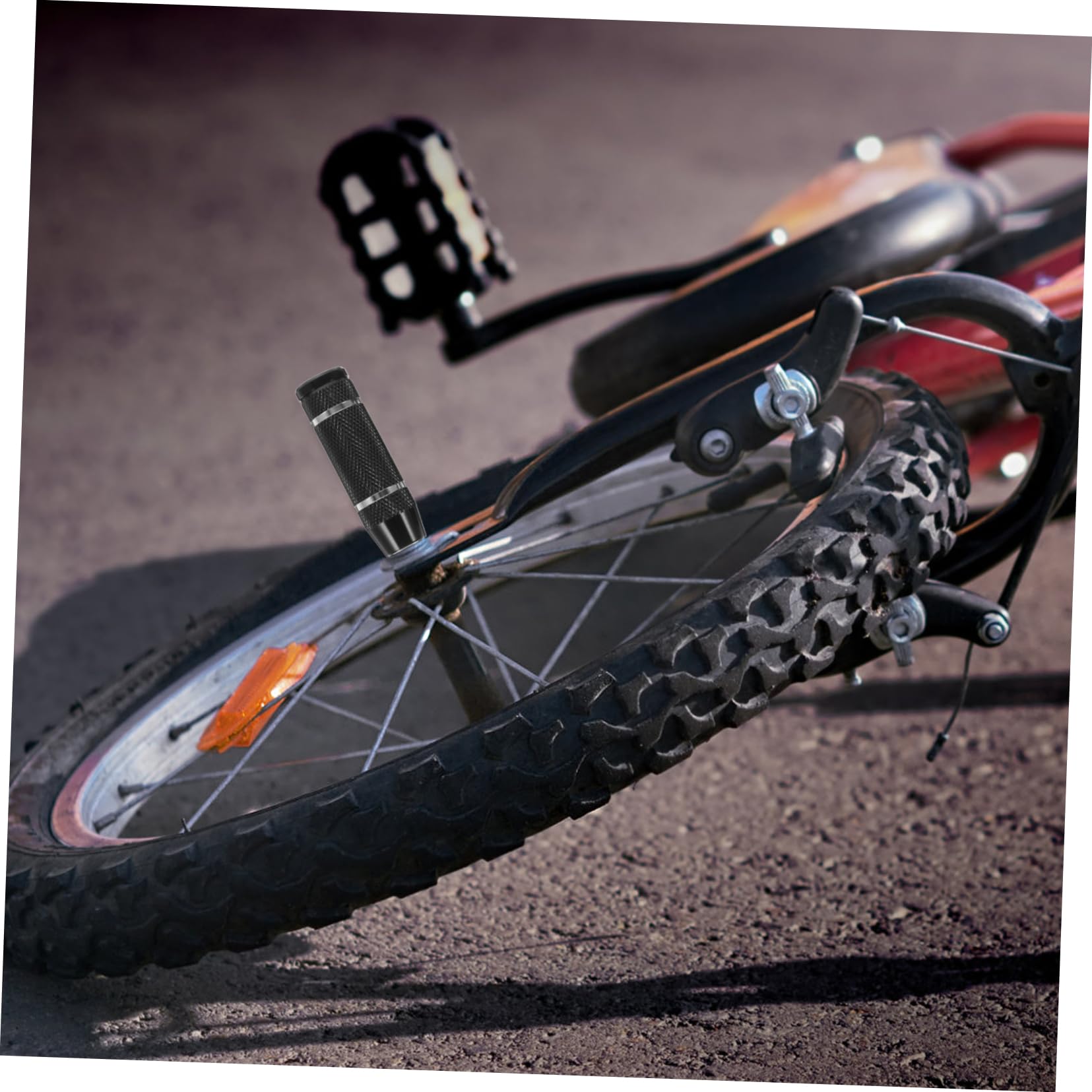 ARTSEWPLY 2pcs Stainless Steel Bike Pegs Foot Pedals for -Skid Design Essential Accessory for Bike Repair Upgrades