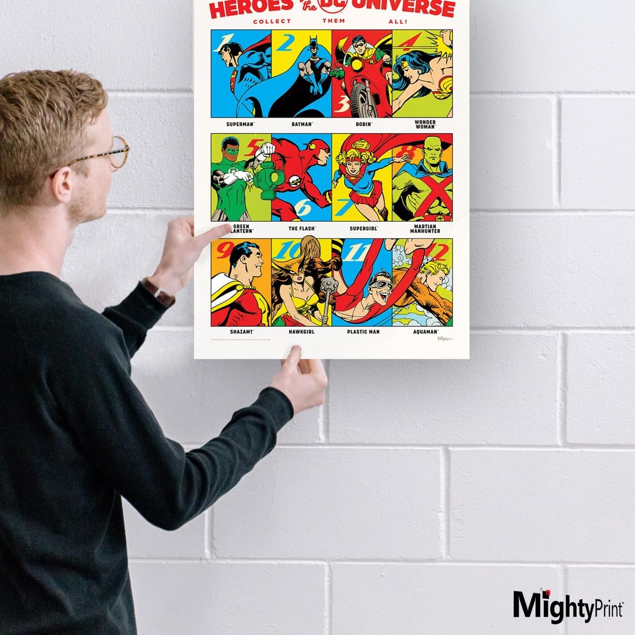 MIGHTYPRINT DC Comics Justice League 17 x 24 Wall Art image 2