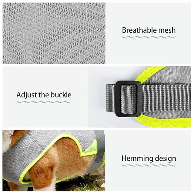 Foto 3 de 8 de Chaleco Refrescante Perro, Abrigo Anti Calor Perro Chaqueta Transpirable Perro con Hebilla Ajustable…