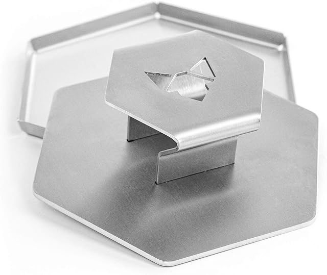 FENNEK Smasher | Barbecue Burger Press | A great tool for the kitchen, garden, restaurants, camping and much more | Made from Polished Stainless Steel