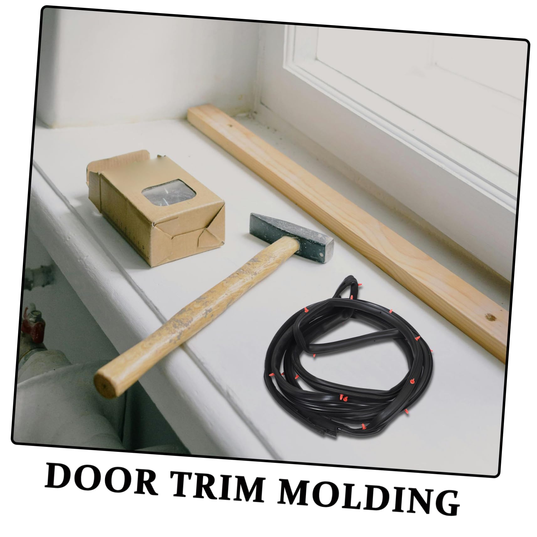1rollo Protector De Goma para Puertas De Automóviles Sello De Entrada De Caucho Compatible Modelos Fácil Instalación y Resistente Altas Temperaturas