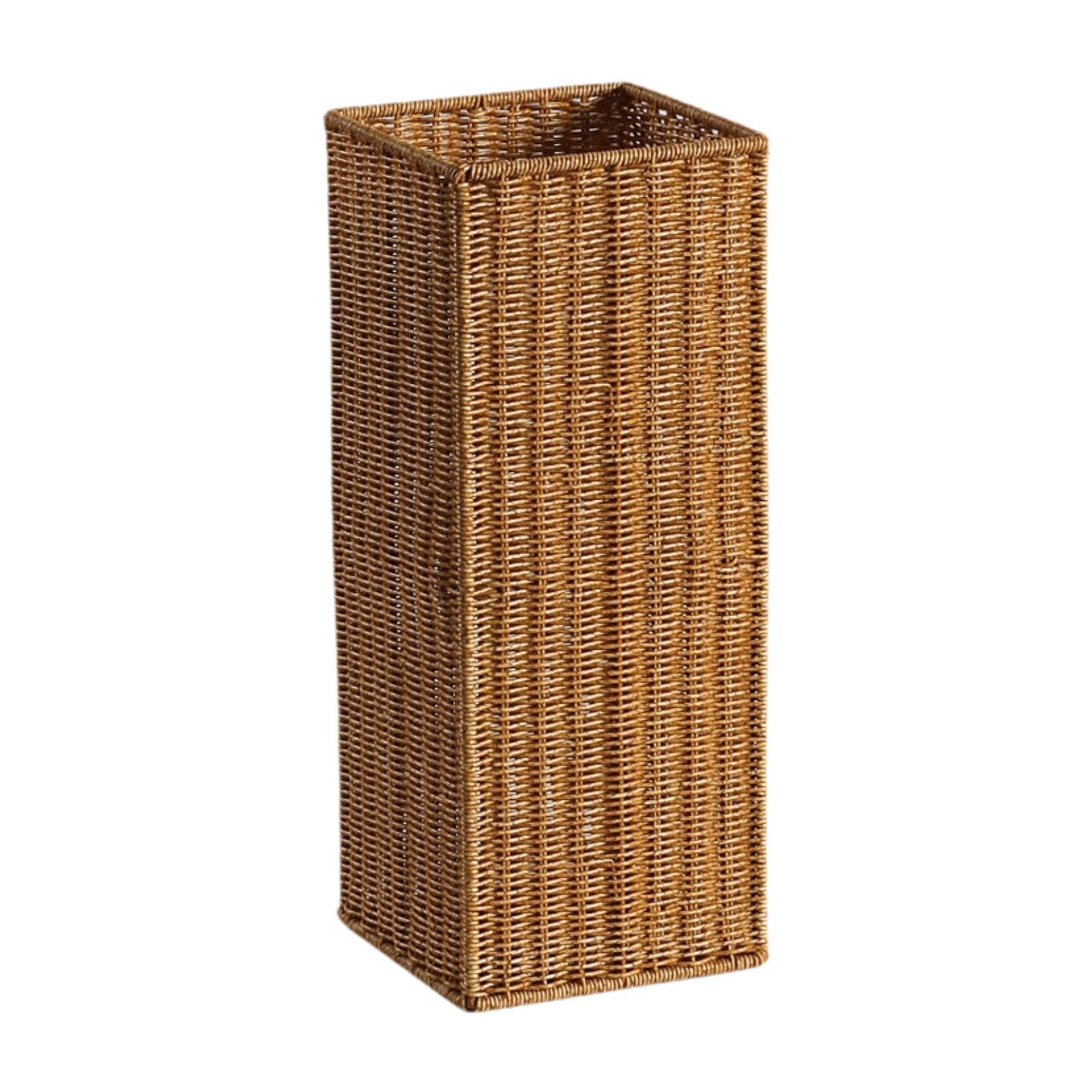 rockible Portaombrelli in Rattan Artificiale, Portaombrelli Indipendente, Moderno Organizer per La Casa, Contenitore per Ripostiglio, Appartamento, 49 Cmx20 Cmx20 Cm