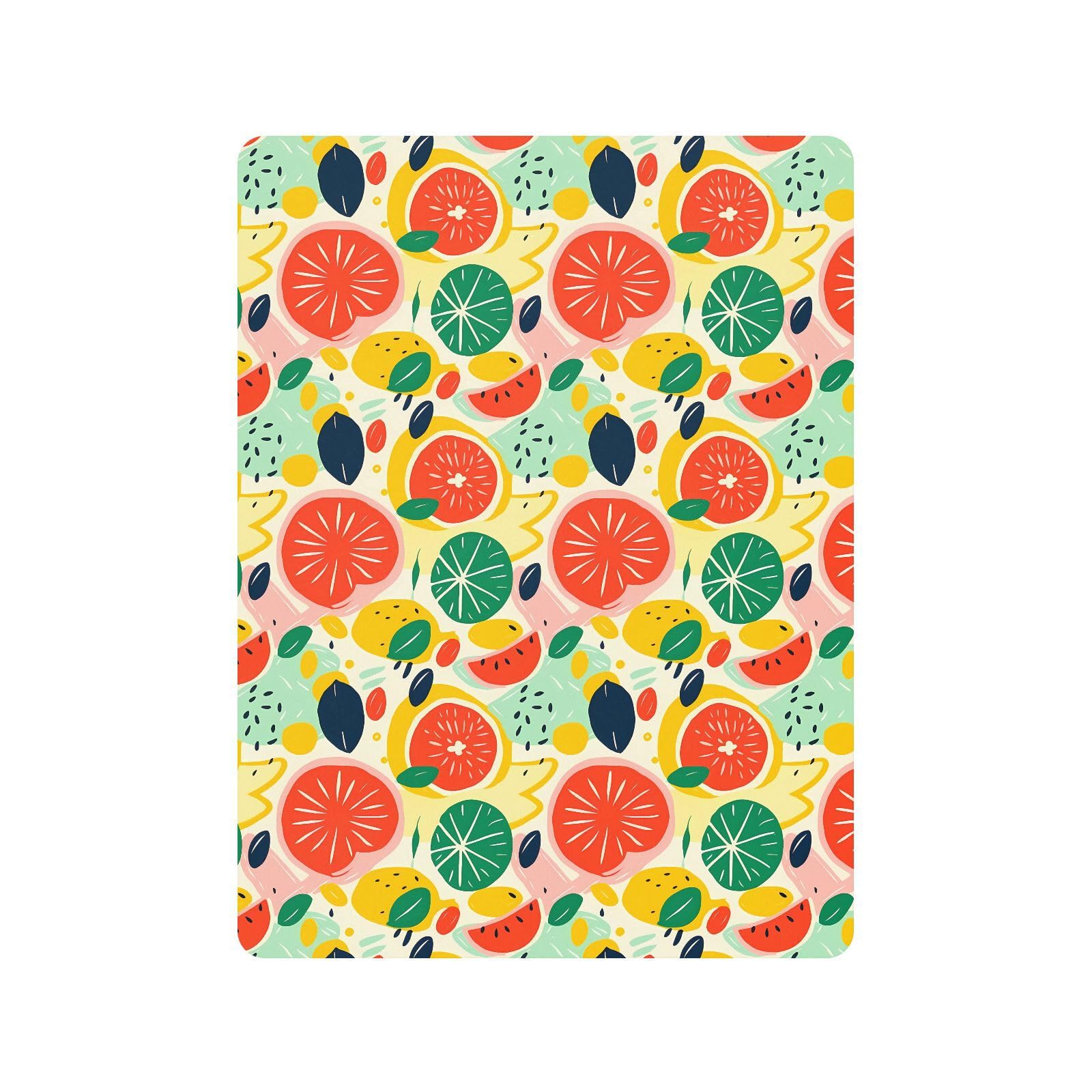 Babybettlaken für Jungen und Mädchen, Motiv: Cartoon-Frucht-Wassermelone, weiches Spannbetttuch für Kleinkinder, Spielplatz und Mini-Kinderbett-Matratze, 68,6 x 99,1 cm