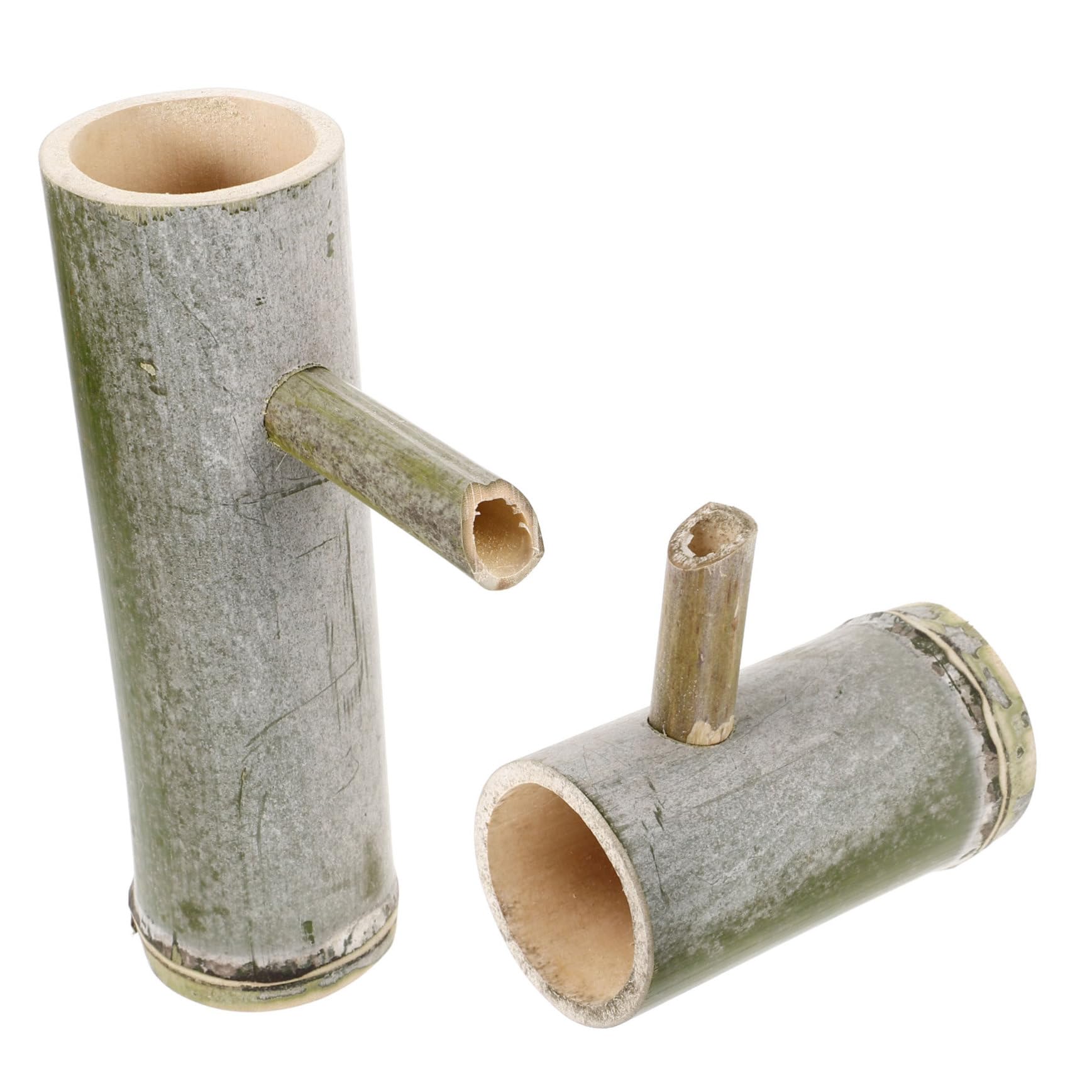 Alipis Bamboo Tube Decorative Ornaments for Fountain Aquarium Small Fish Tank