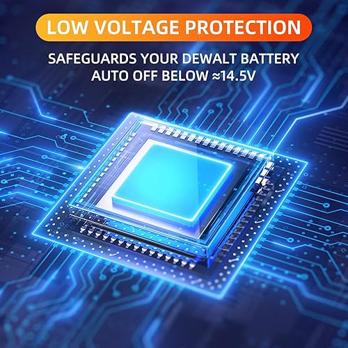 Miniatura 7 de Luz de trabajo LED para batería DEWALT de 20 V, 2900 lm, linterna LED de campamento para exteriores, 360°, 2 modos de luz de inspección portátil