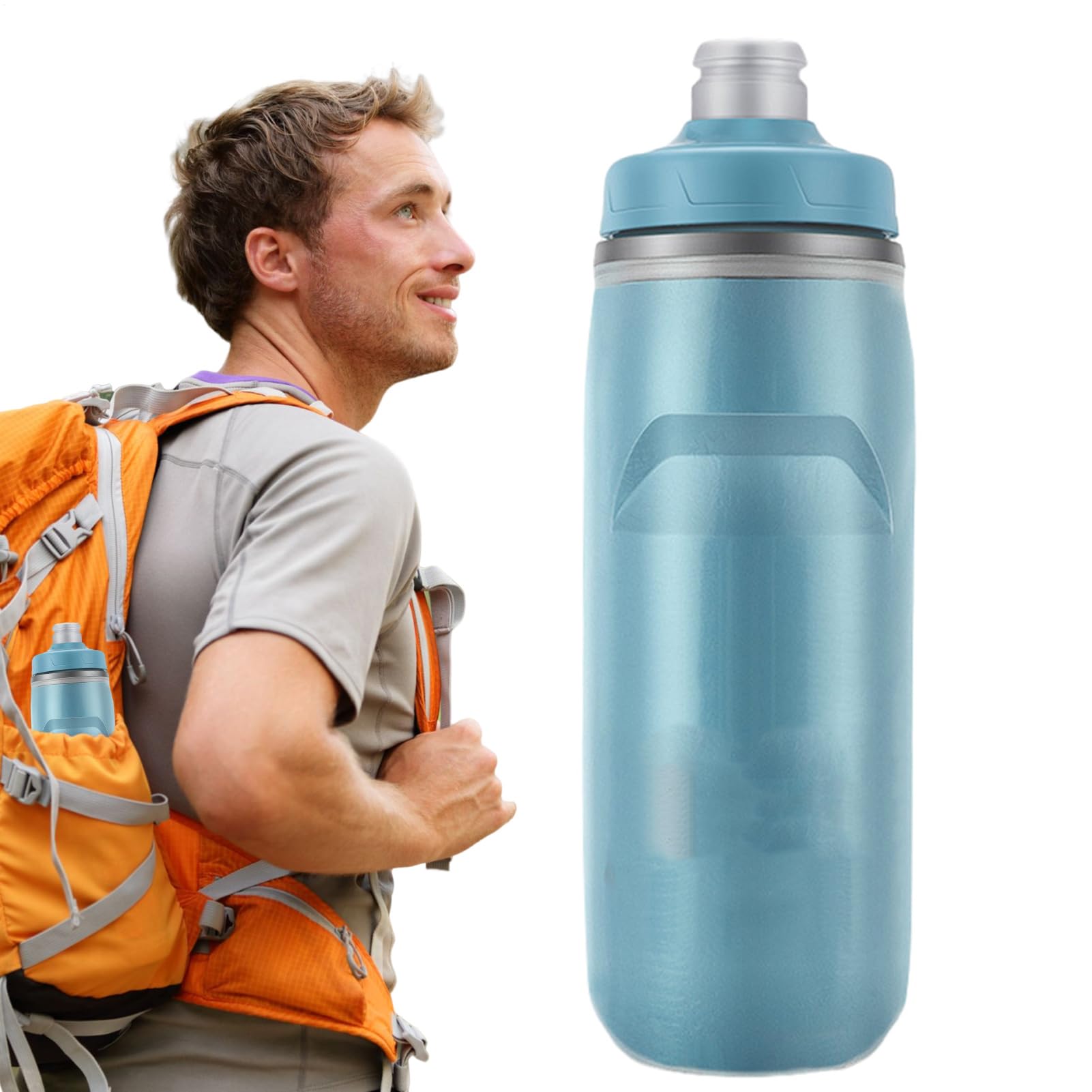 Botella de agua para bicicleta y senderismo ideal para la escuela o el gimnasio