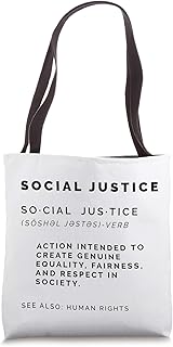 Social Justice Definition Shirt | SJW, Liberal, Civil Rights Tote Bag