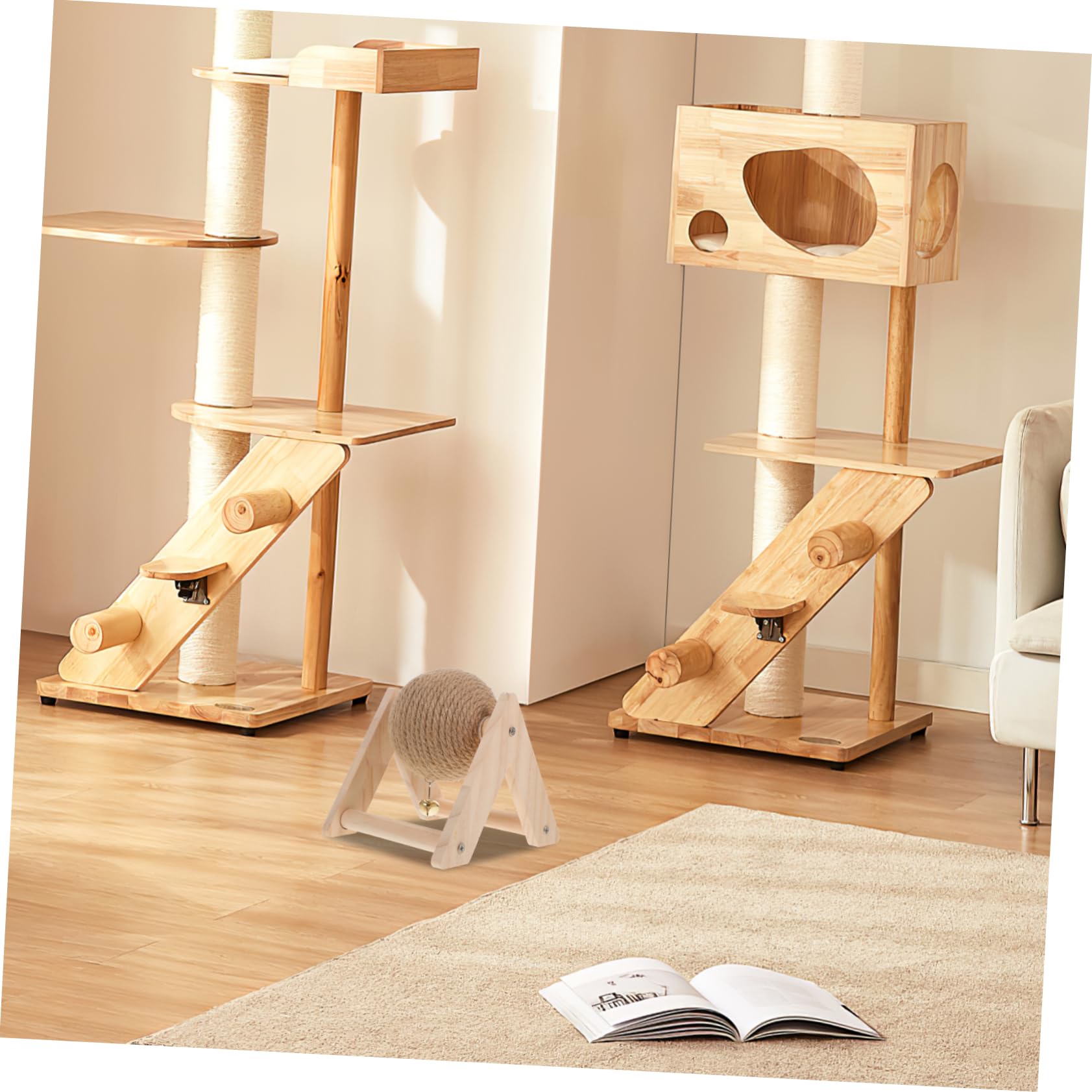Jouet Boule à Griffer pour Chat Anti-Stress Mâcher