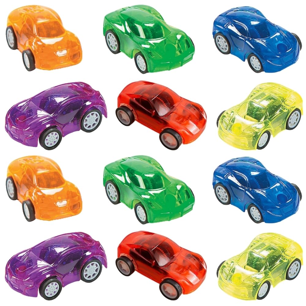 Amazon.com: Fun Express Transparent Pullback Cars Set - Assorted