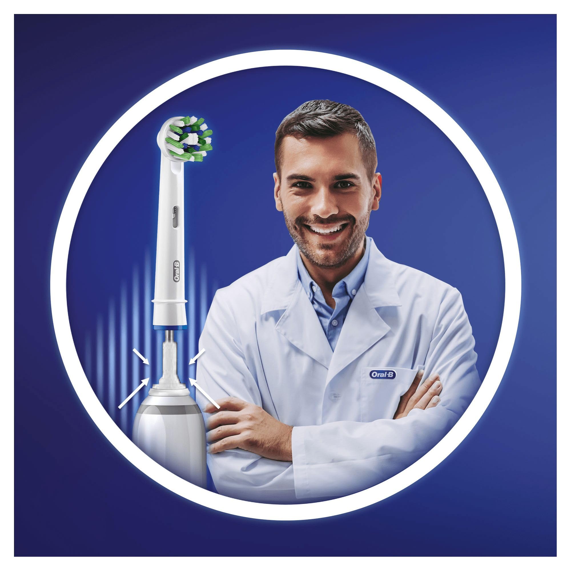 Oral-B CrossAction Recambios para Cepillo de Dientes Eléctrico, Pack de 12 Cabezales, Blanco - Originales (Tamaño Buzón)