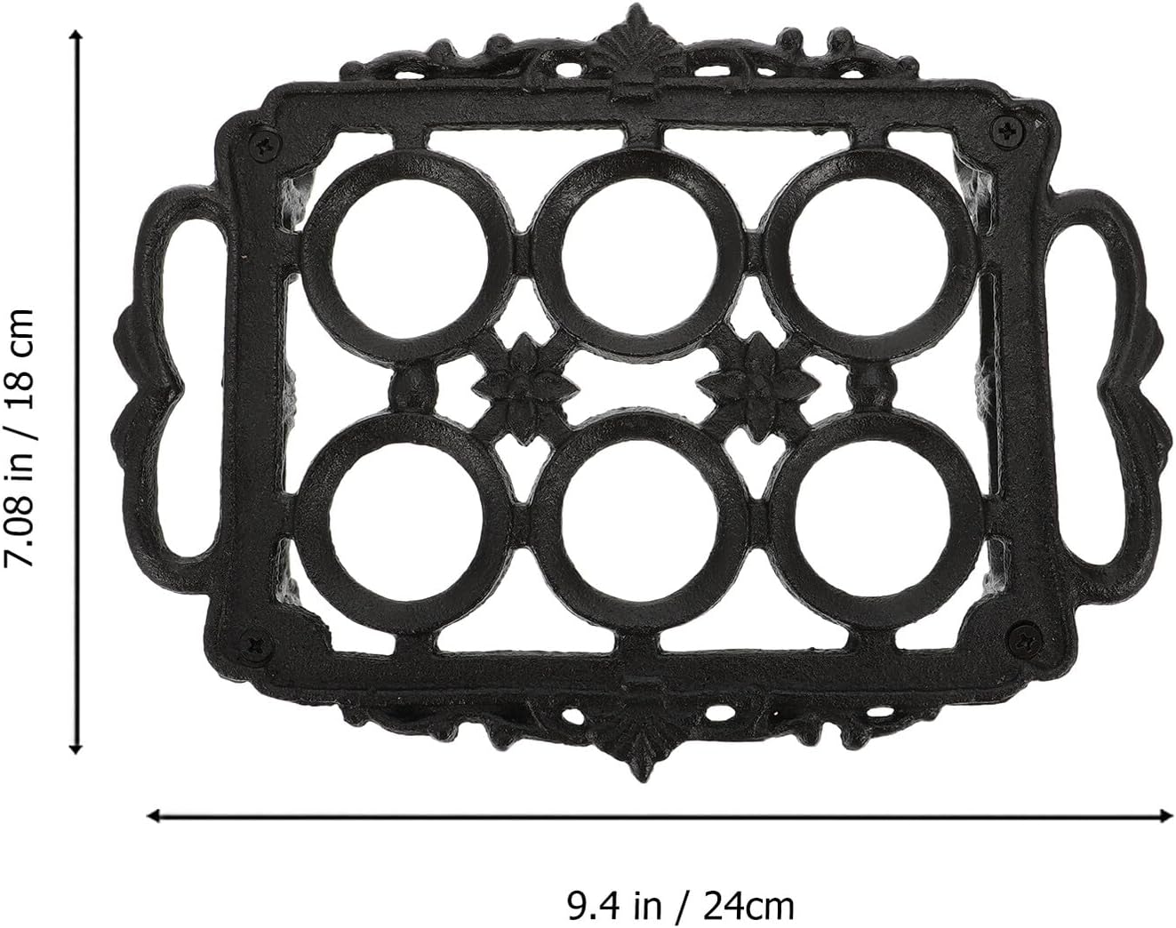 Large Cast Iron Rooster Egg Basket Kitchen Egg Storage Rack Tray Holder for Household Tabletop Use
