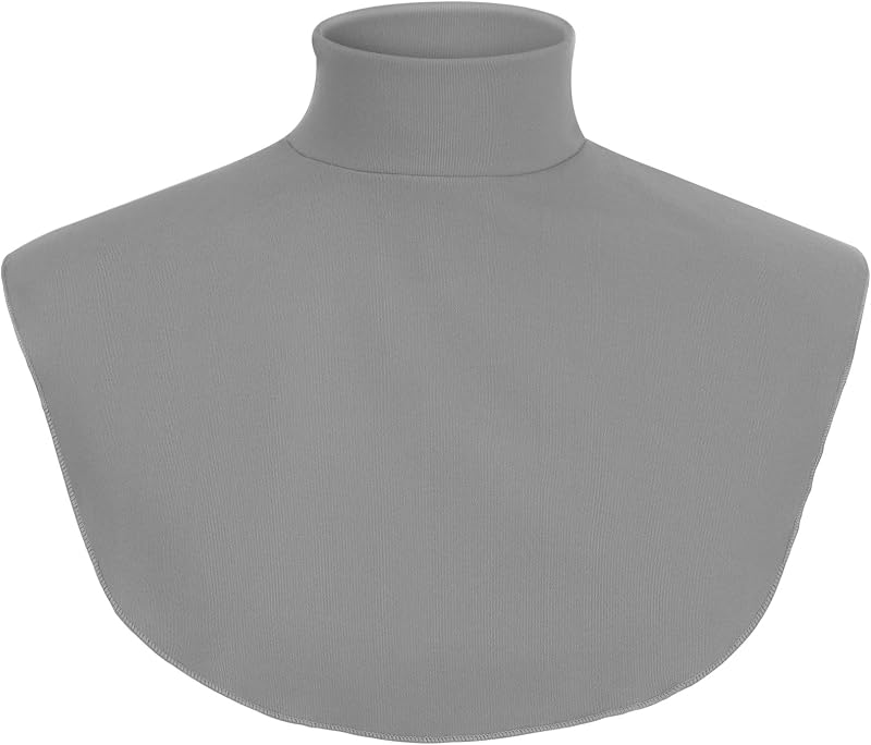 Cutecrop Turtleneck Dickey Fake Collar Mock | Extra Large Detachable Dicky, Half Mock Turtleneck,Fits Under Sweaters and Tops, Unisex Styling for Men and Women