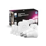 Secure Starter Kit - 3 Secure Contact Sensors &lpar;White&rpar;&comma; Indoor Motion Sensor&comma; Bridge&comma; 2 White & Color Ambiance Smart Bulbs&comma; Easy to Install&comma; Works with Hue App