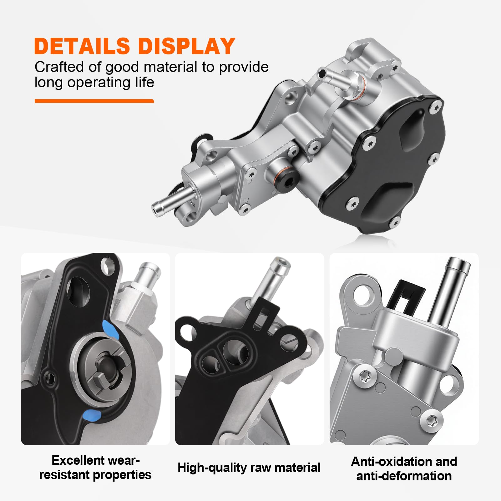 Bomba de Combustible/Bomba de vacío para servofreno con Junta – Compatible con Motores VW, Seat y Skoda 1.2, 1.4, 1.9, 2.0 TDI – Referencias OE: 038145209, 038145209A, 038145209C, 038145209D